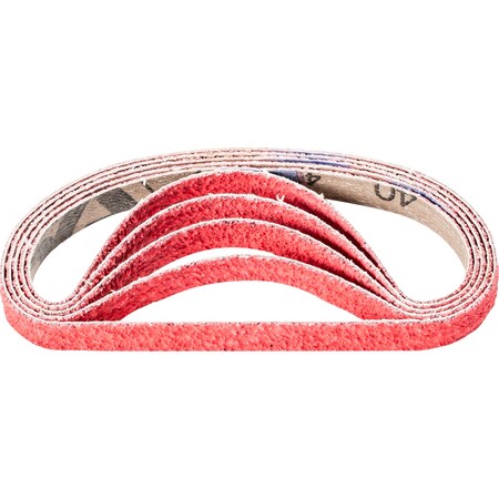 Pferd Coated Belt, Co-Cool, 1/2"x12", 40 Grit, 1/2" W, 12" L, Coated, Ceramic Oxide, 40 Grit 49529